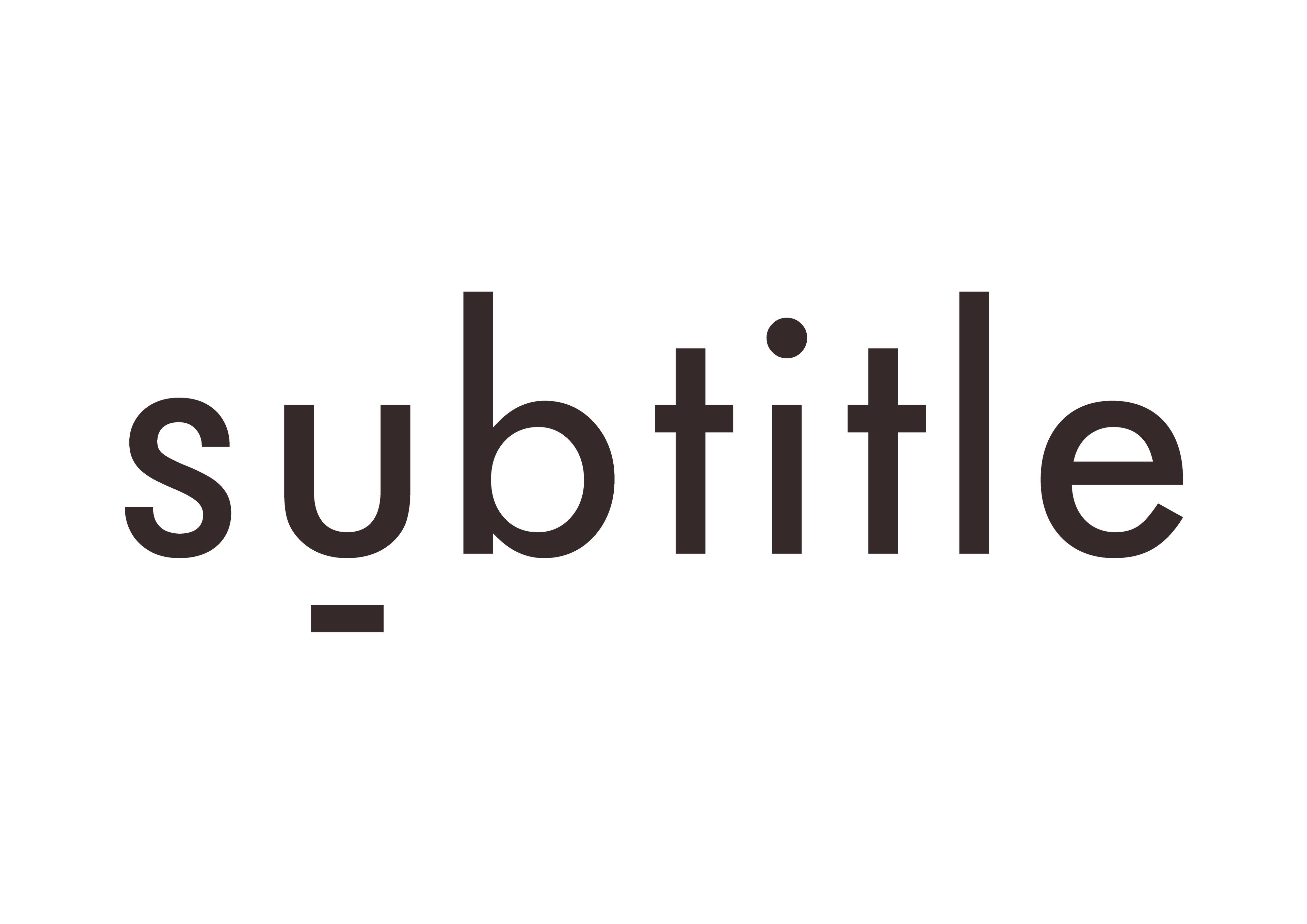 SUBTITLE